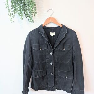 Nili Lotan Black Jean Jacket Tailored Fit